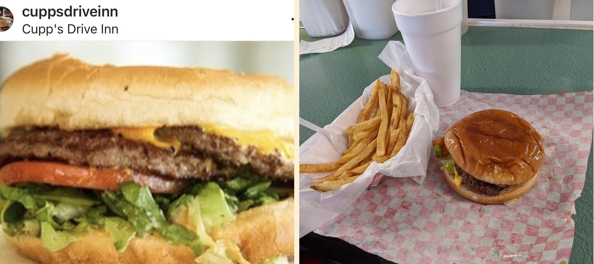 Cupp's Drive Inn Menu
