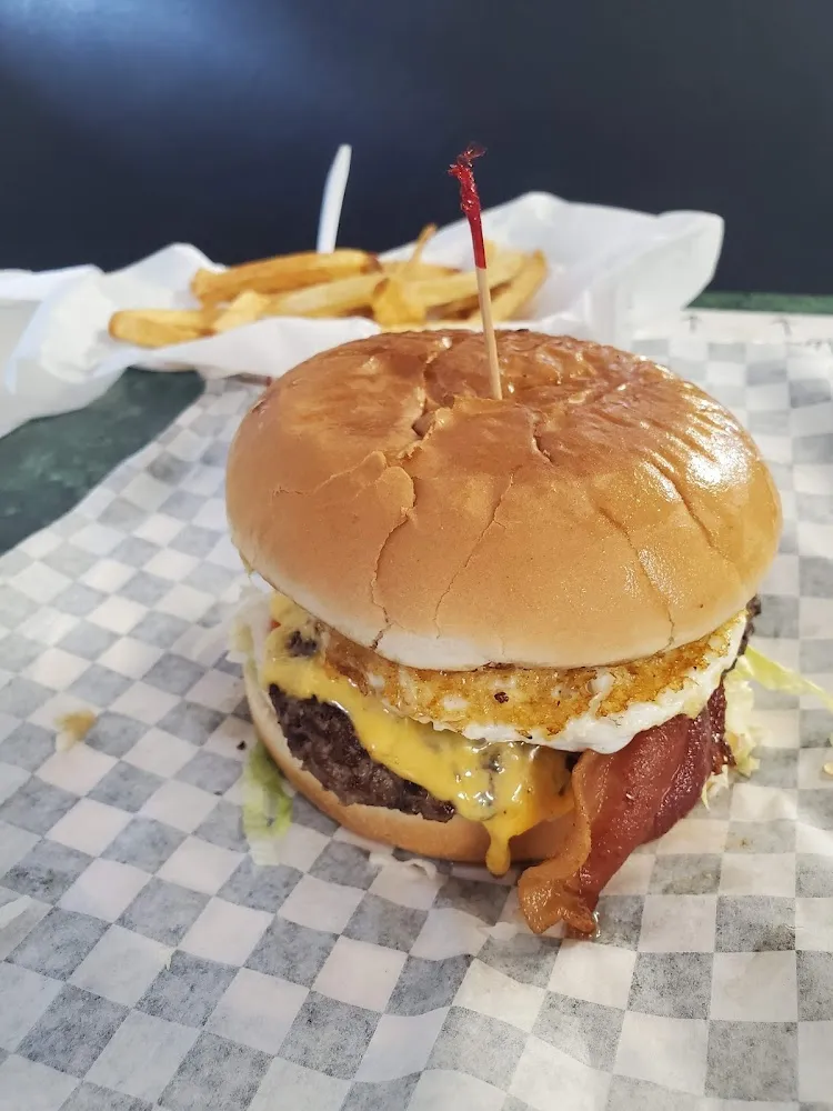 Bacon Cheese Burger Egg Burger